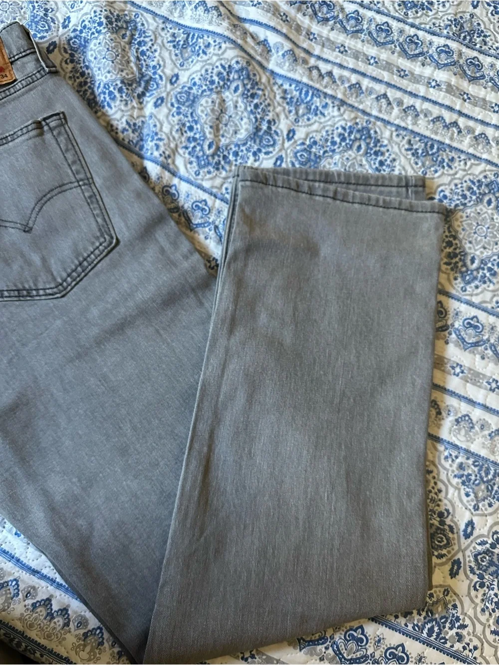 levi’s 514 Straight Stretch Men's Jeans Grey 36x34